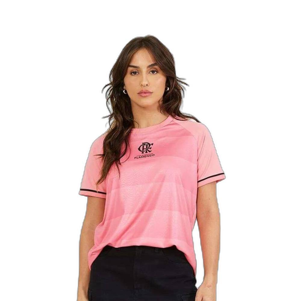 Imagem CAMISETA FLAMENGO FREQUÊNCIA FEMININO - Rosa