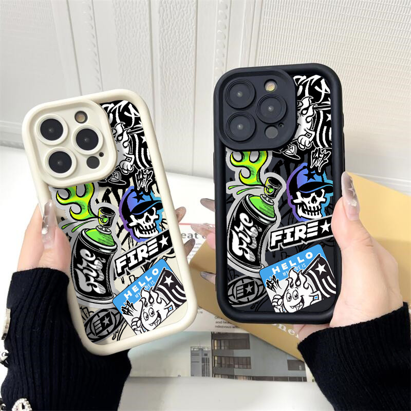 Capinha de celular Botafogo estilo street para iphone 13 normal 14 11 12 13 16 17 15 pro max 13 15 plus 17 Air capa