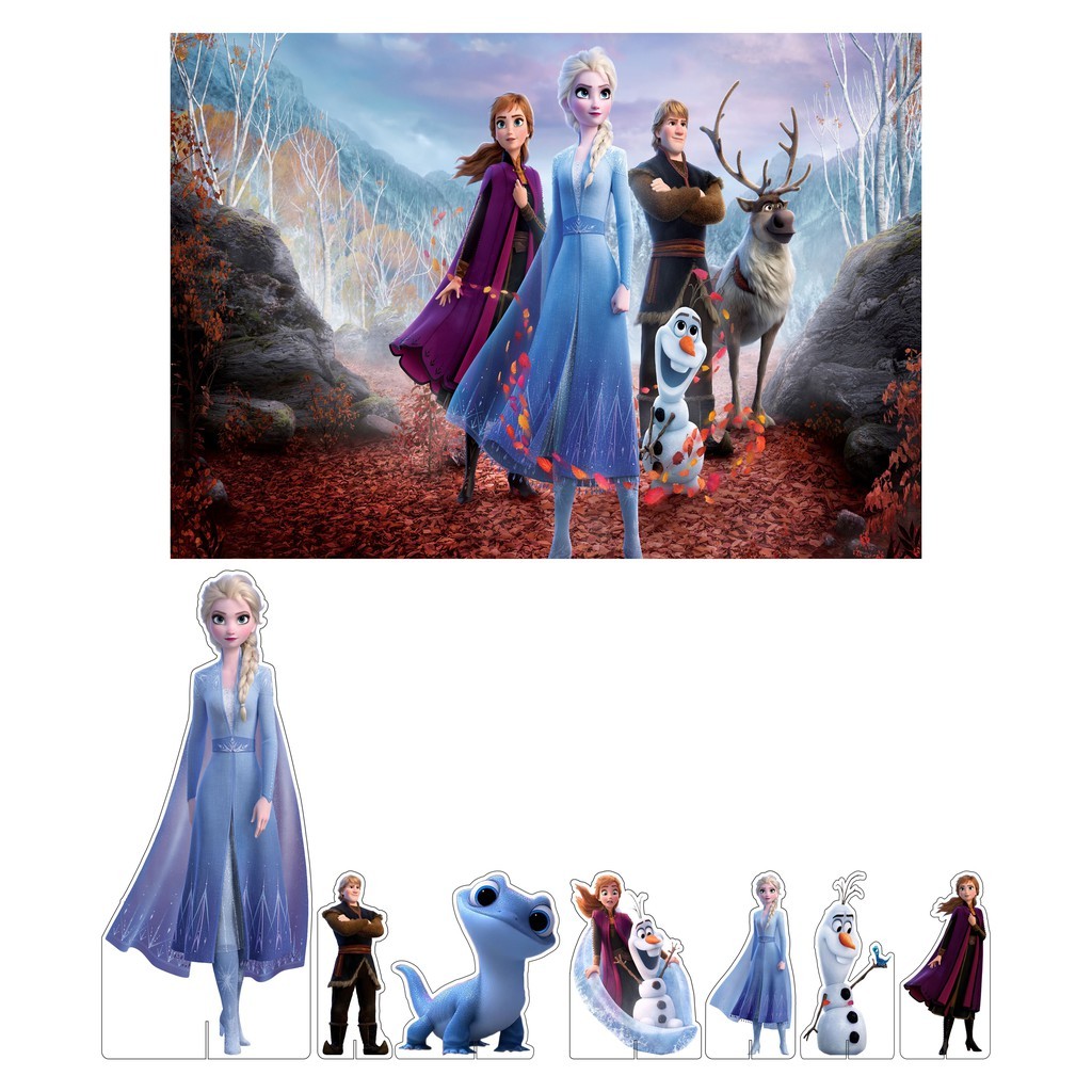Mini Kit Display + Painel Festa Infantil Frozen (MODELO 2) FC