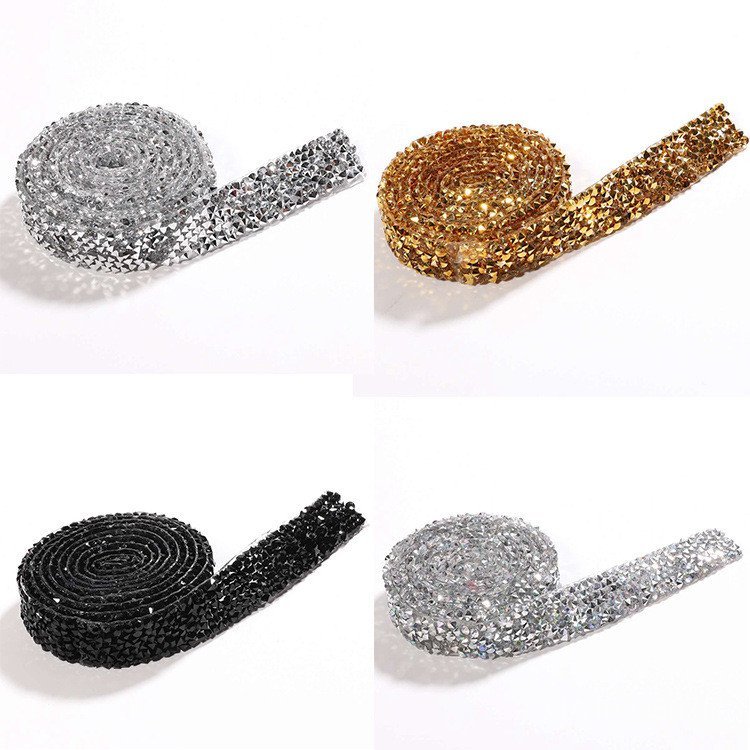 Corrente de strass DIY, faixa de strass AB com adesivo, apliques de strass, apliques termocolantes, corrente de strass d