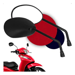 Retrovisor Da Biz 125 110 100 Par Espelho Para Pop 100 110i