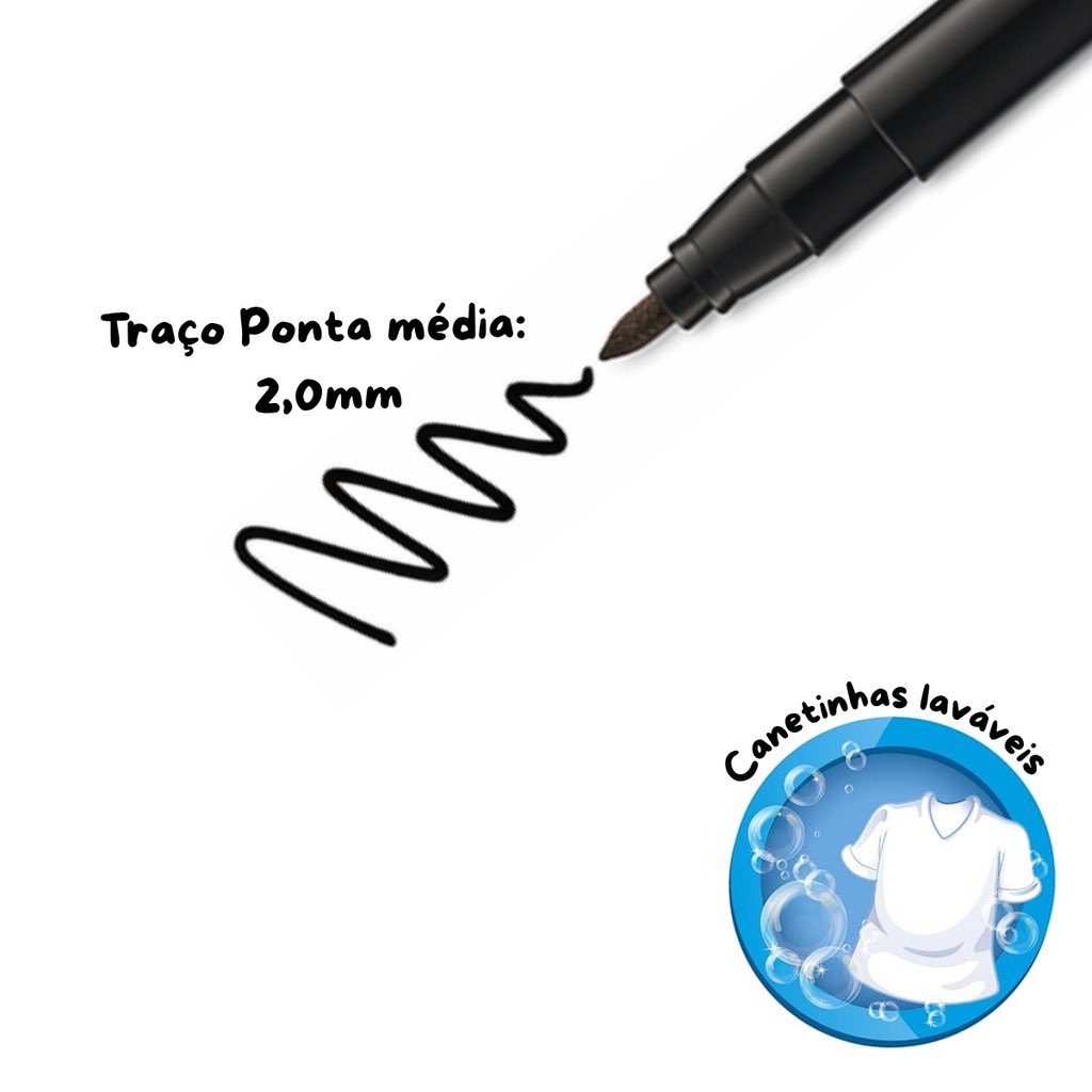 Canetinha Hidrográfica Color Peps Ocean Polvo 12/24 Cores – Maped