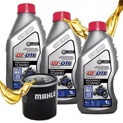 Troca de Óleo P/ Suzuki Inazuma 250 / Gladius 650 Gt Oil 10w40 + Filtro