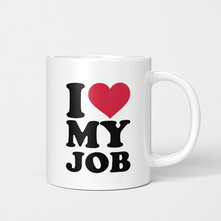 Eu amo meu trabalho Eu amo trabalho Caneca criativa Trabalhador de escritório Xícara de água Xícara de café