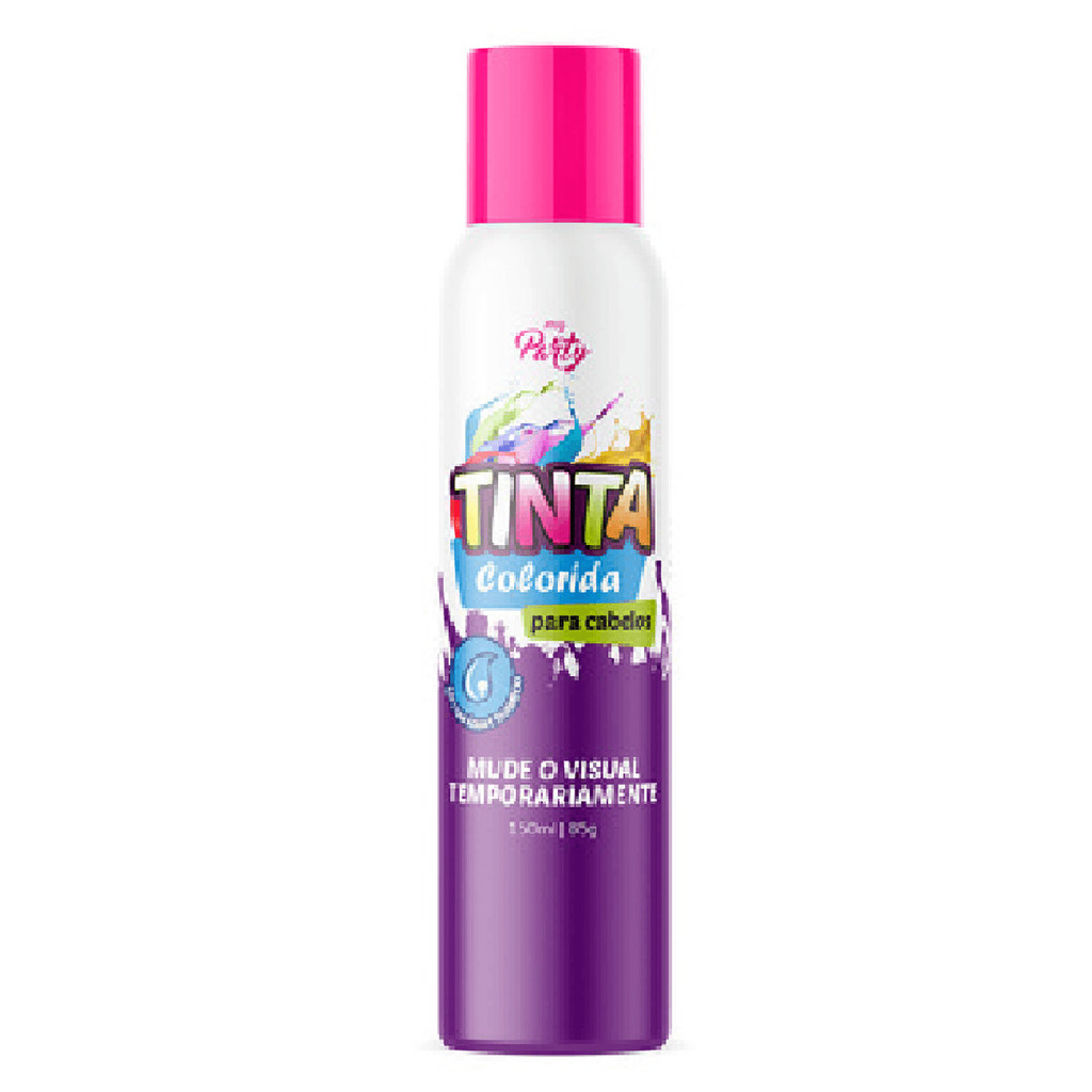 Tinta Cabelo pink rosa neon Lavavel 150Ml Carnaval Festa