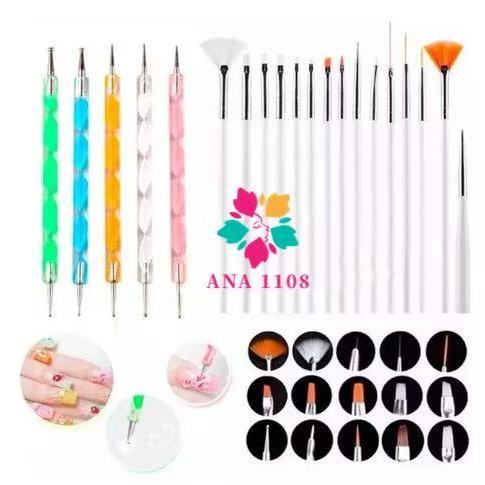 sufur ANA 1108 Kit Pincéis Manicure Desenho Conjunto opcional