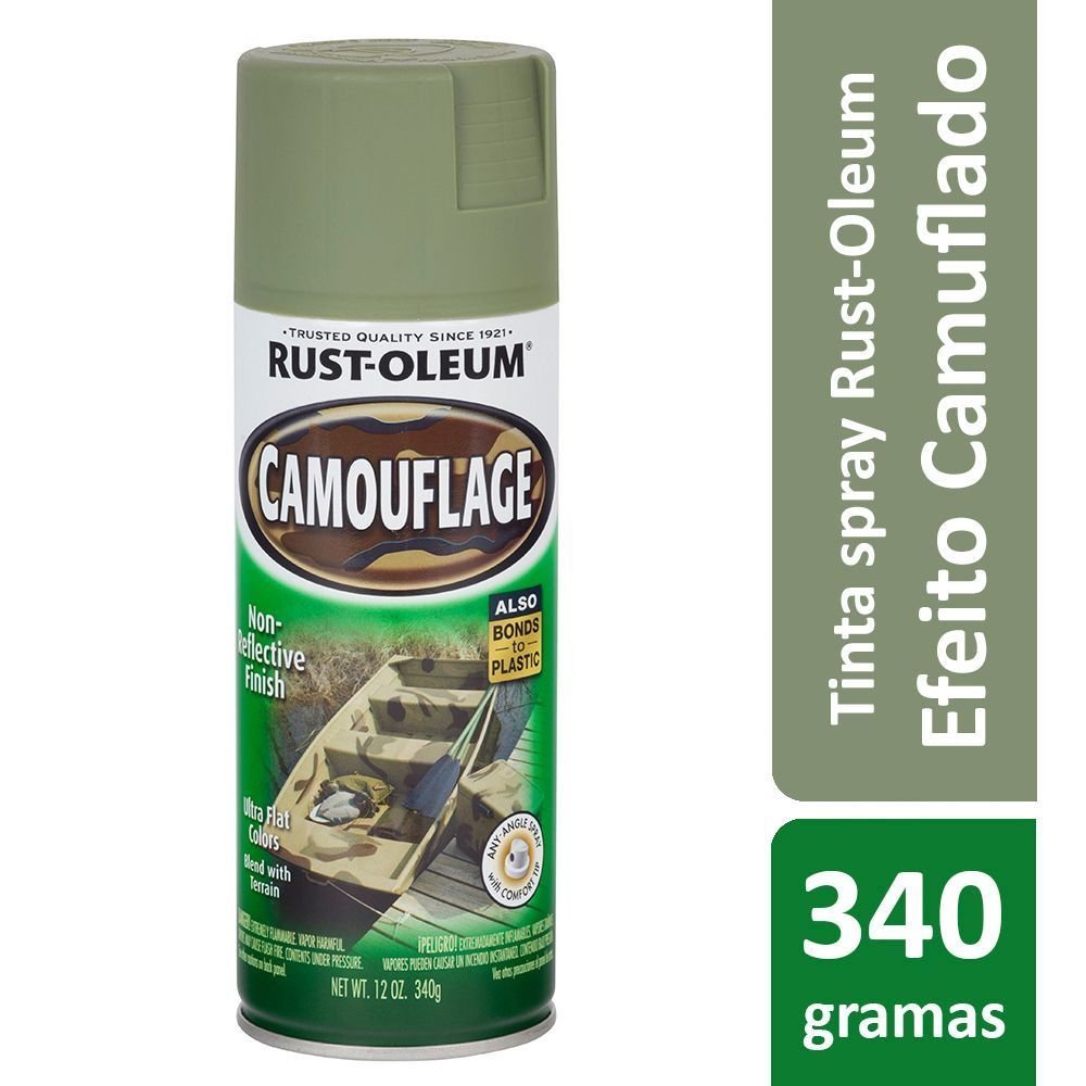 Tinta Spray Camuflagem Verde Exército Rust Oleum
