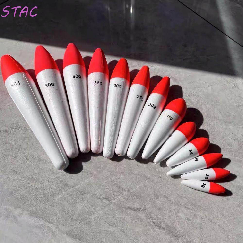 Bóia De Pesca De Espuma STAC 5pcs , Bobber Flutuante 2g-60g , Pescador Dura Leve De Alta Dureza