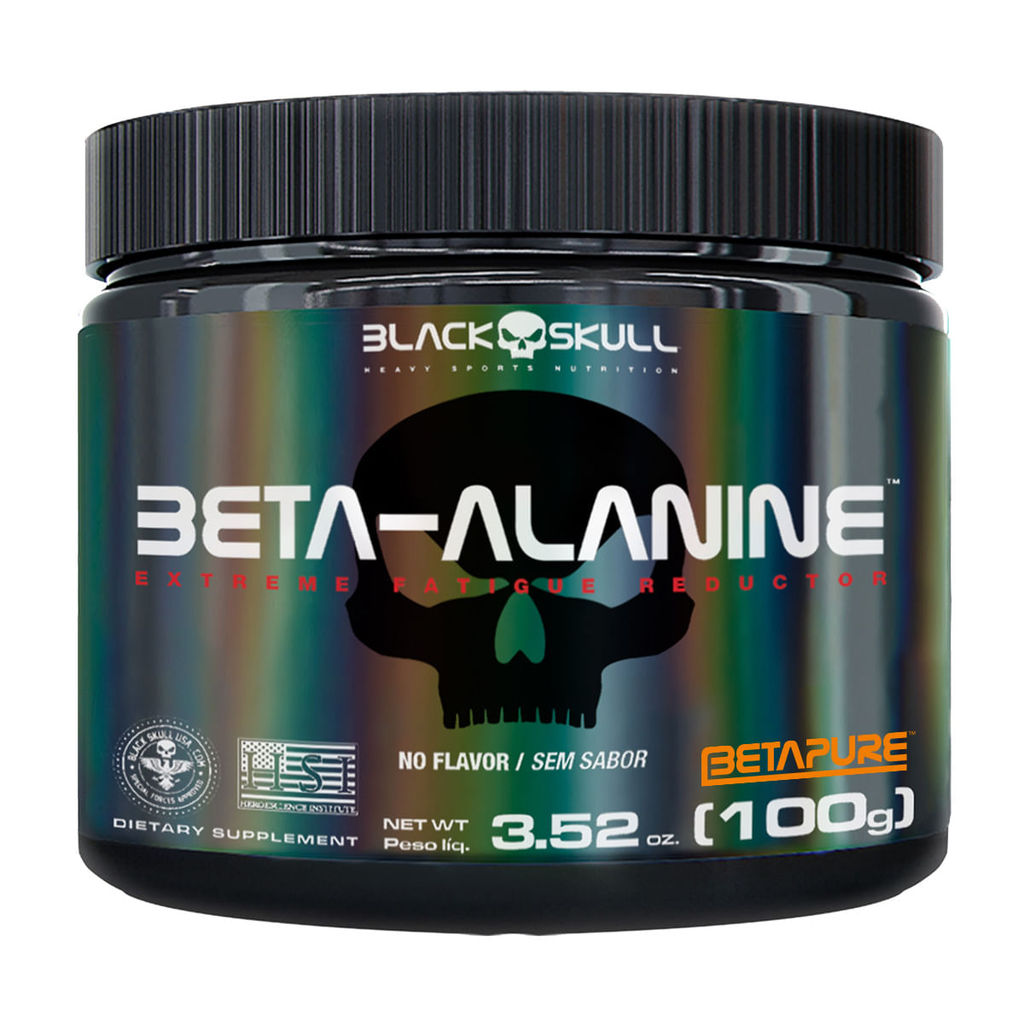 Beta-Alanine - 100g  - Black Skull em Oferta na Shopee