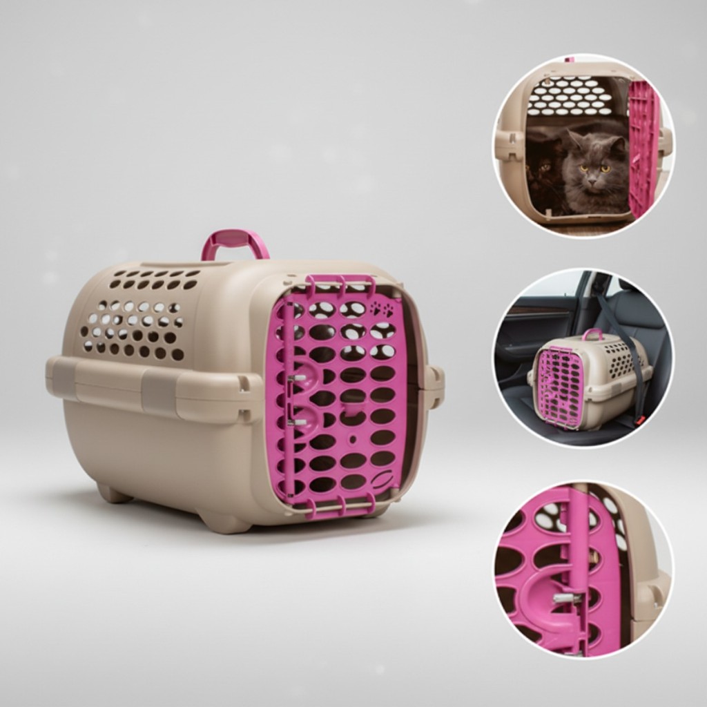 Caixa de Transporte N1 a N5 Resistente Segura Trava Dupla Para Cães e Gatos em Oferta na Shopee