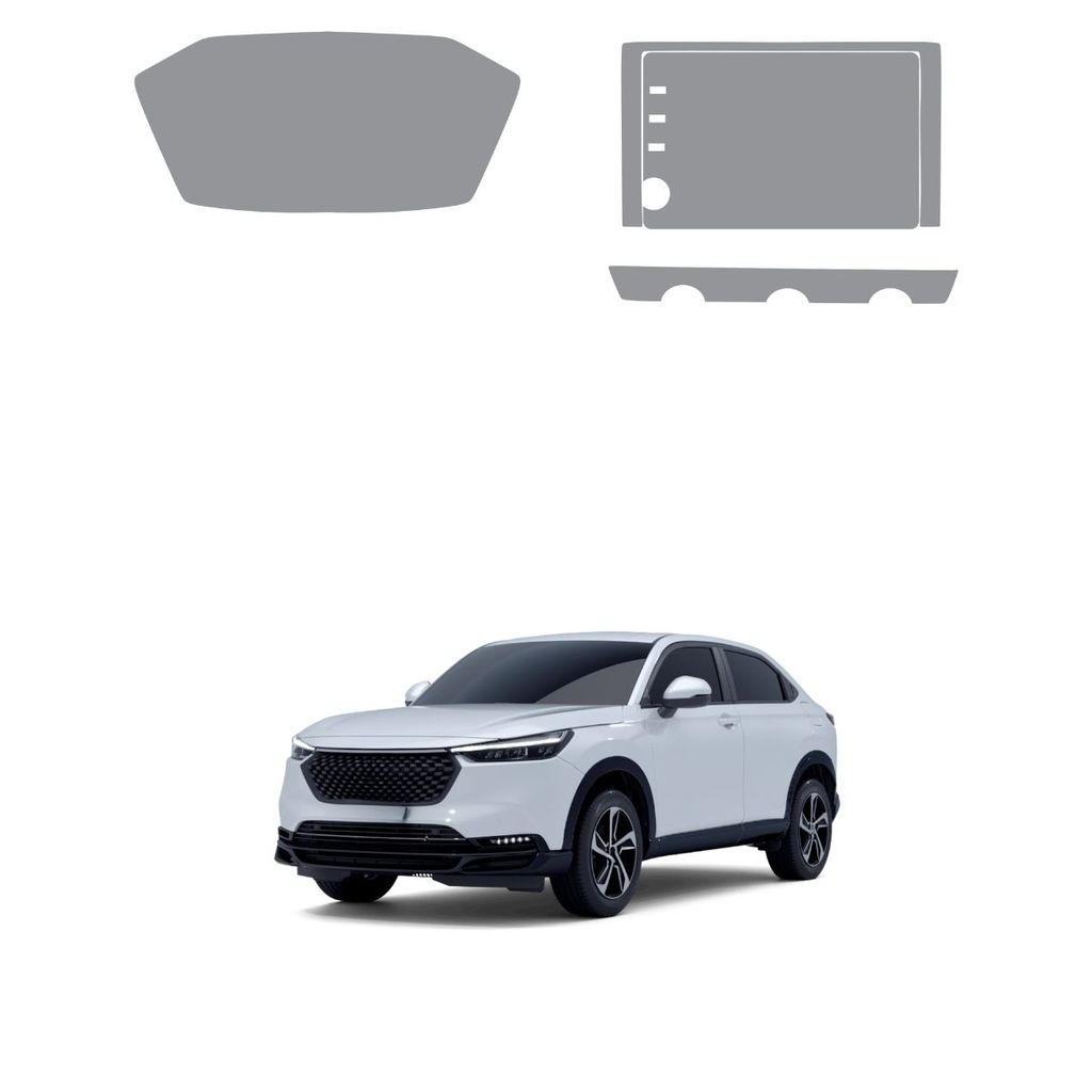 Película PPF Proteção Kit Console Ar Velocímetro Multimídia Honda HR-V 2026 Transparente TPU