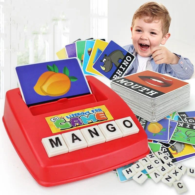 Máquina De Cartas Para Crianças , Inglês , Imagem Educacional Precoce , Alfabetização , Aprender Palavras Em Jogo ​ Auxi