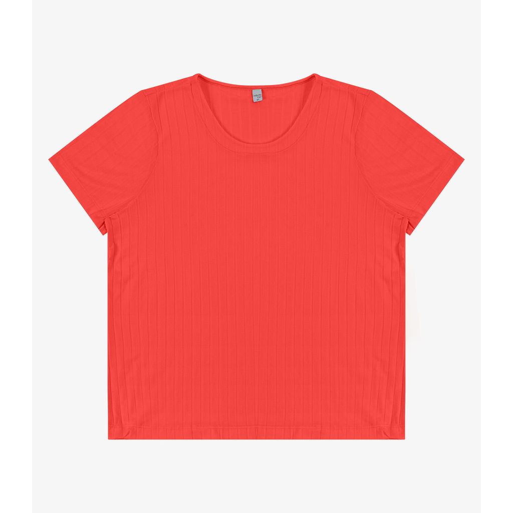 Detalhes do Blusa Malha Delicate Plus Infinita Cor Vermelho
