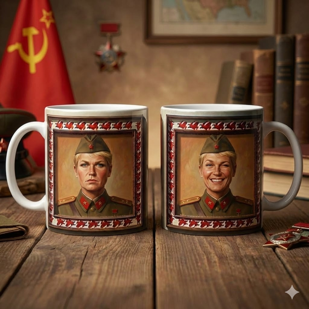 Caneca Xuxa Meme Tsé Tung 3d Xina Presente Divertidos Engraçado Porcelana Personalizada 325ml