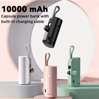 Carregador Portátil Mini Power Bank 10000mAh Com 02 Saídas Tipo-C / Lightning em Oferta na Shopee