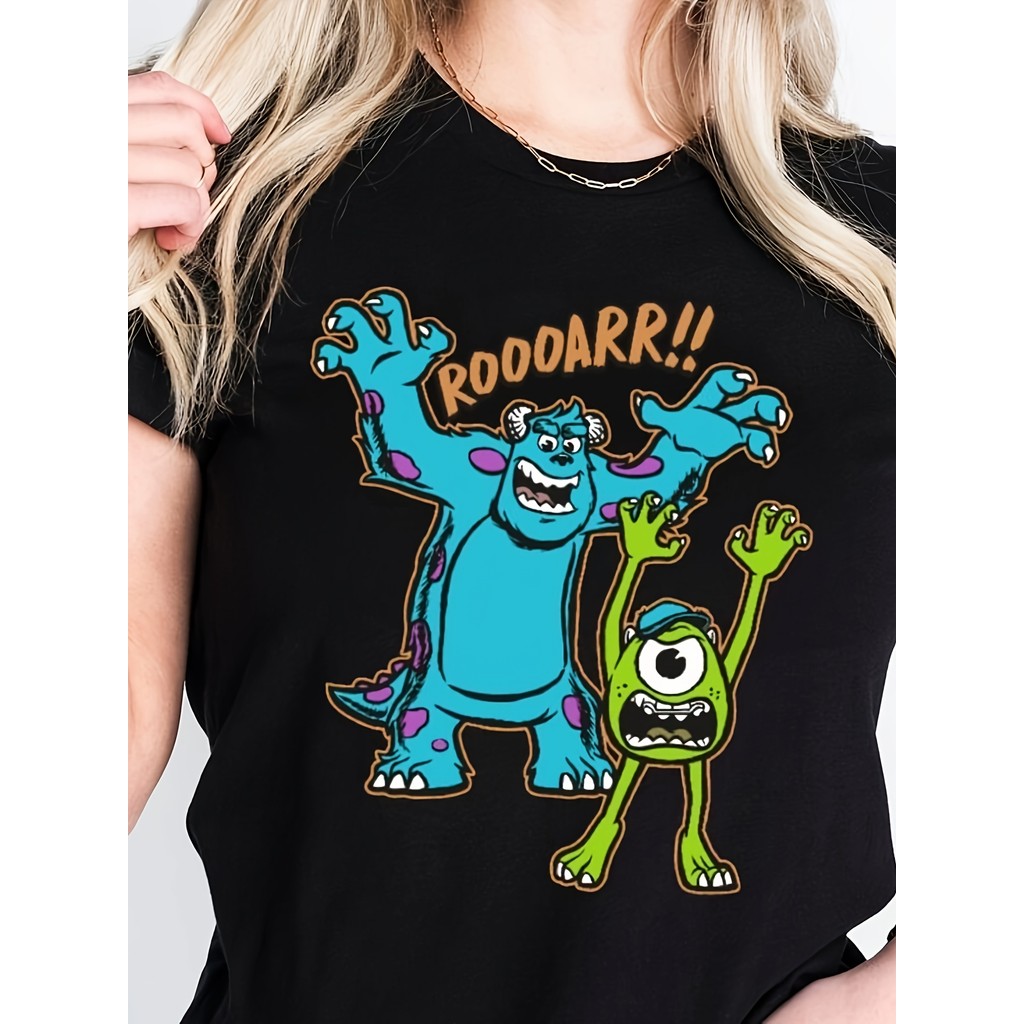 Camiseta Unissex Masculina e Feminina Printed Round Neck Casual Versátil Confortável Moderna Estilosa Primavera Verão