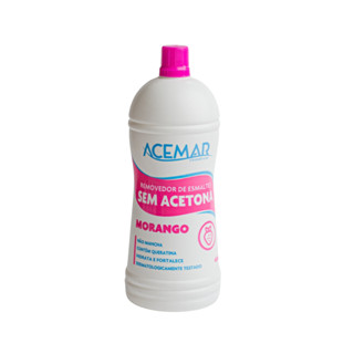 Removedor de Esmalte Acemar Sem Acetona Morango 450ml em Oferta na Shopee