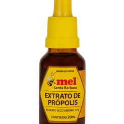 Extrato de Própolis Marrom 11% com Conta-Gotas – Mel Santa Bárbara 20ml | Imunidade Natural | Alta Concentração