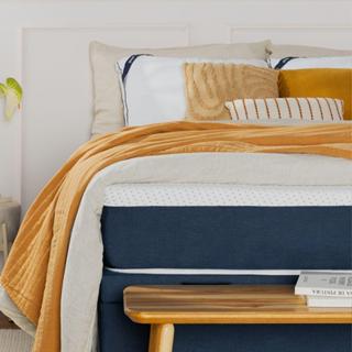 Colchão Viúva Guldi Original Macio Mola Ensacada (25x128x188) Branco e Azul em Oferta na Shopee