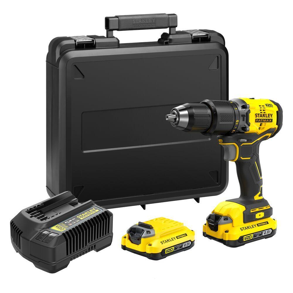 Furadeira e Parafusadeira Stanley SBD715D2K 2 Baterias 20V