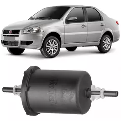 Filtro Combustível Siena 2000 A 2012 Gasolina Flex Tecfil