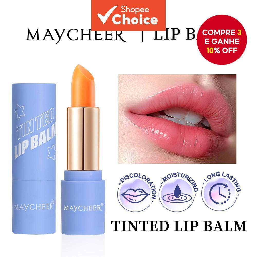  2a lista de cosméticos mais vendidos de novembro - Batom MAYCHEER hidratante que muda de cor com a temperatura, super