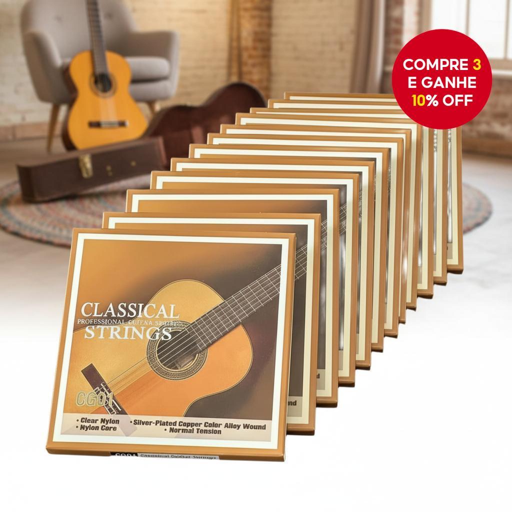  Miwayer 6 Cordas de Nylon para Violão Clássico com Enrolamento de Liga de Cobre Banhada a Prata - Tensão em Oferta na Shopee