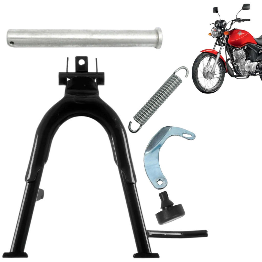 Kit Cavalete Central Cg 125 Fan 2009 2010 2011 2012 2013 Completo Com Eixo Descanso em Oferta na Shopee