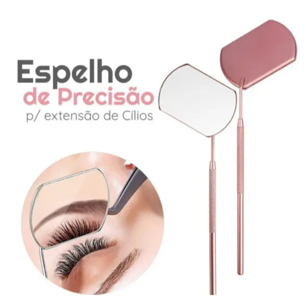 New Show Espelho de Precisão Inox Para Extensão o de Cílios