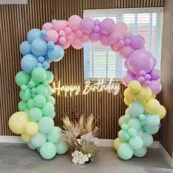 Balão de Aniversário Bexigas Balões KIT 165 Peças de Festa Conjunto de Luxo M1029-COLO-A