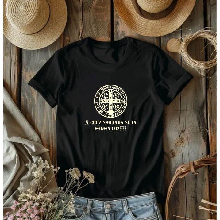Tshirt Feminina Camiseta Baby Look São Bento Algodão