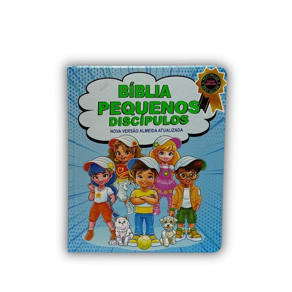 Bíblia Pequenos Discípulos NVA | Harpa | Capa Dura Azul em Oferta na Shopee