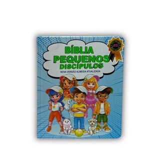 Bíblia Pequenos Discípulos NVA | Harpa | Capa Dura Azul em Oferta na Shopee