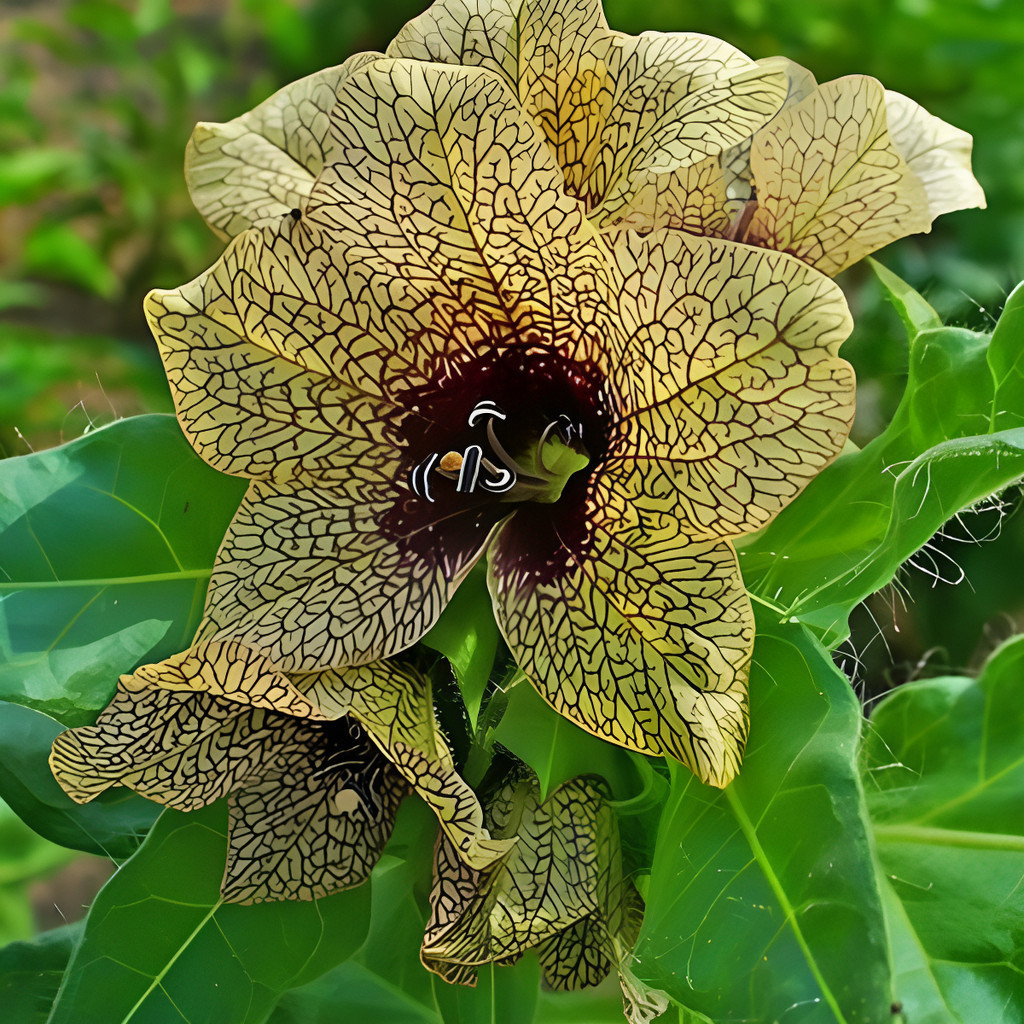 1000 Sementes de Hyoscyamus niger (Melmendro) Raras Flores para Jardim | Sementes Raras Importadas