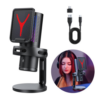 Microfone Condensador USB Cardioid Rgb Para Pc Gamer E Gravação GM7 S em Oferta na Shopee