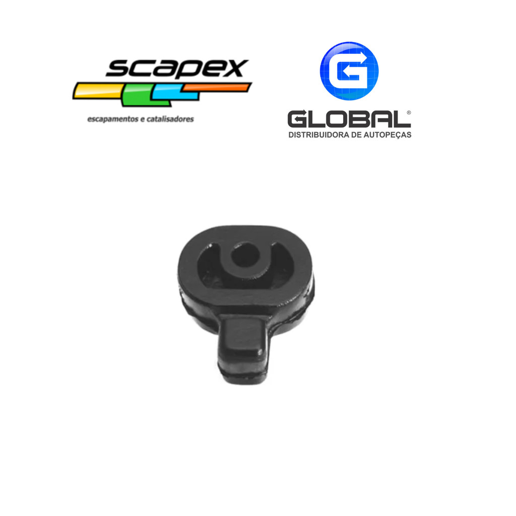 Coxim do Escapamento Silencioso Intermediario e Traseiro Fiesta /Courier/Ford ka (Motor Zetec) 99 ..