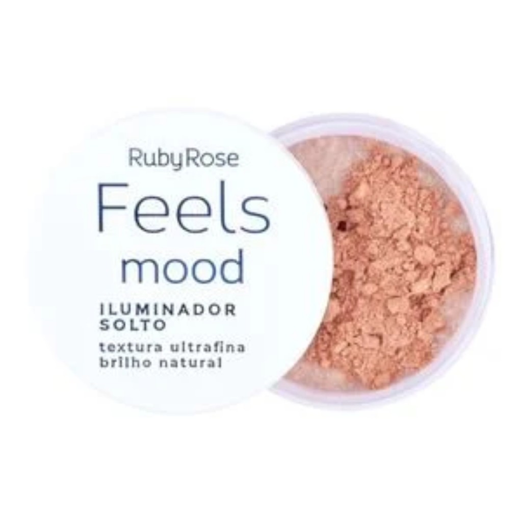 Pó Iluminador Solto Mood - Hb860 - Ruby Rose em Oferta na Shopee