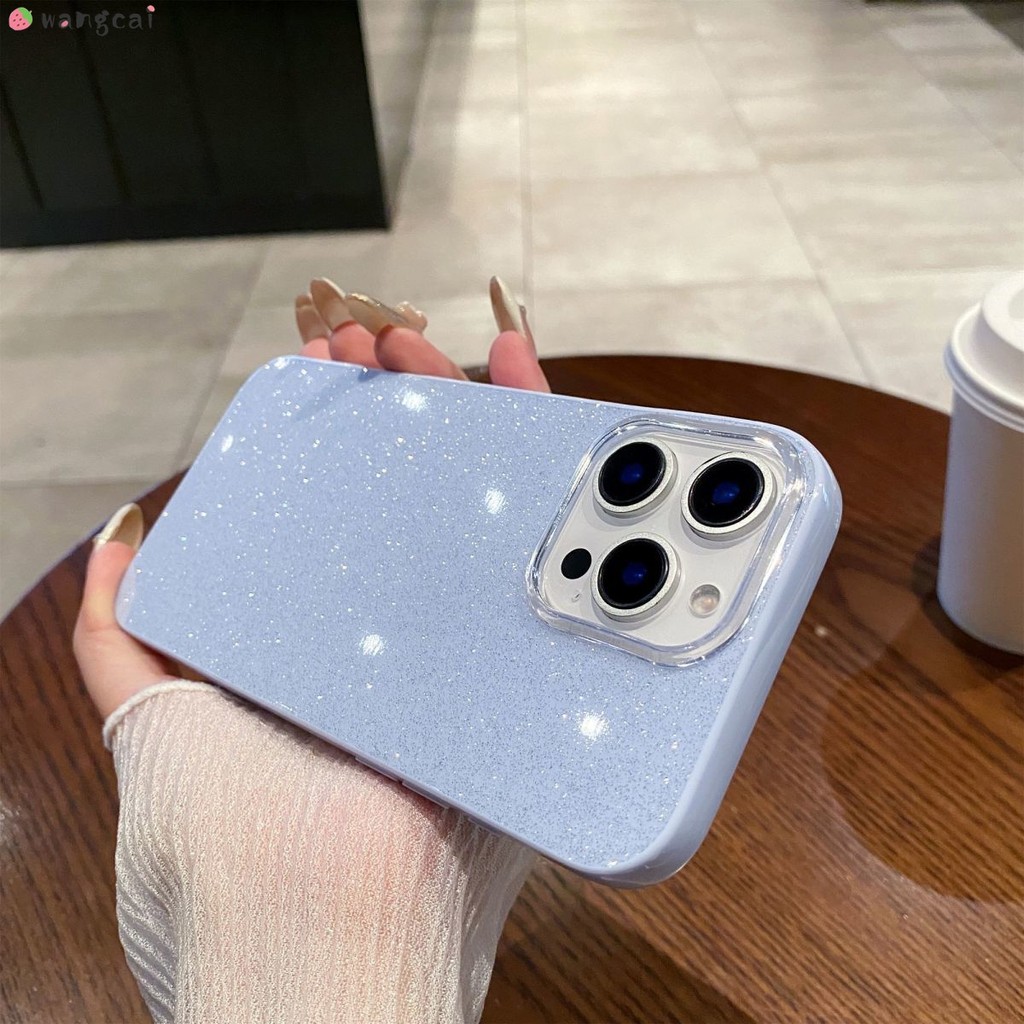 Para OPPO A6 A6S A6T A6X Pro OPPOA6 Caso De Telefone Luxo Elegante Brilhante Brilho Roxo Azul Simples IMD Capa