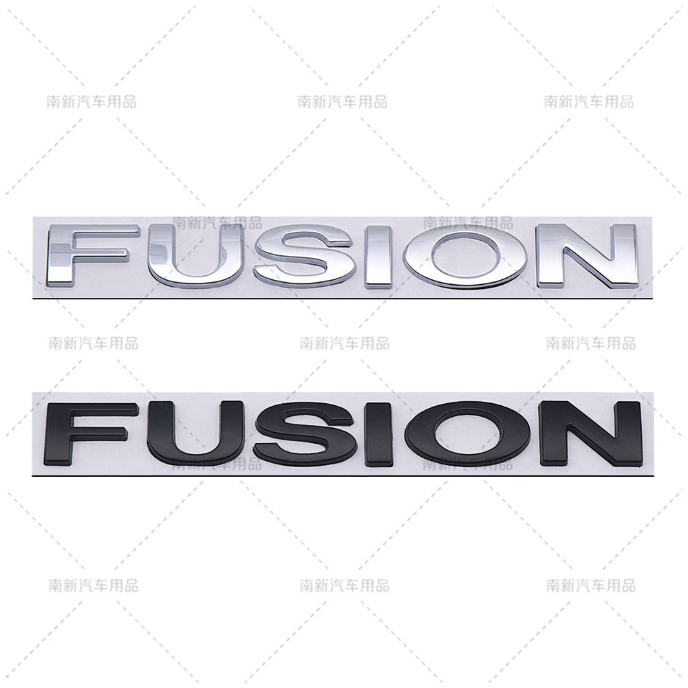 Etiqueta FUSION adequada para Ford Inglês Etiqueta modificada Corpo Tronco Etiqueta de carro Adesivo de Metal para carro