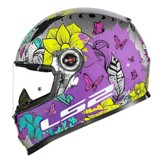 Capacete Feminino Ls2 Ff358 Dreamcatcher Rosa Tamanho Do Capacete 58 Prata Sólido Brilhante em Oferta na Shopee