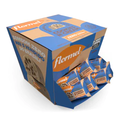 Caixa 18 unid Bombom Chocolate Branco Cookie de Chocolate Zero Açúcar Sem Glúten 12g Flormel