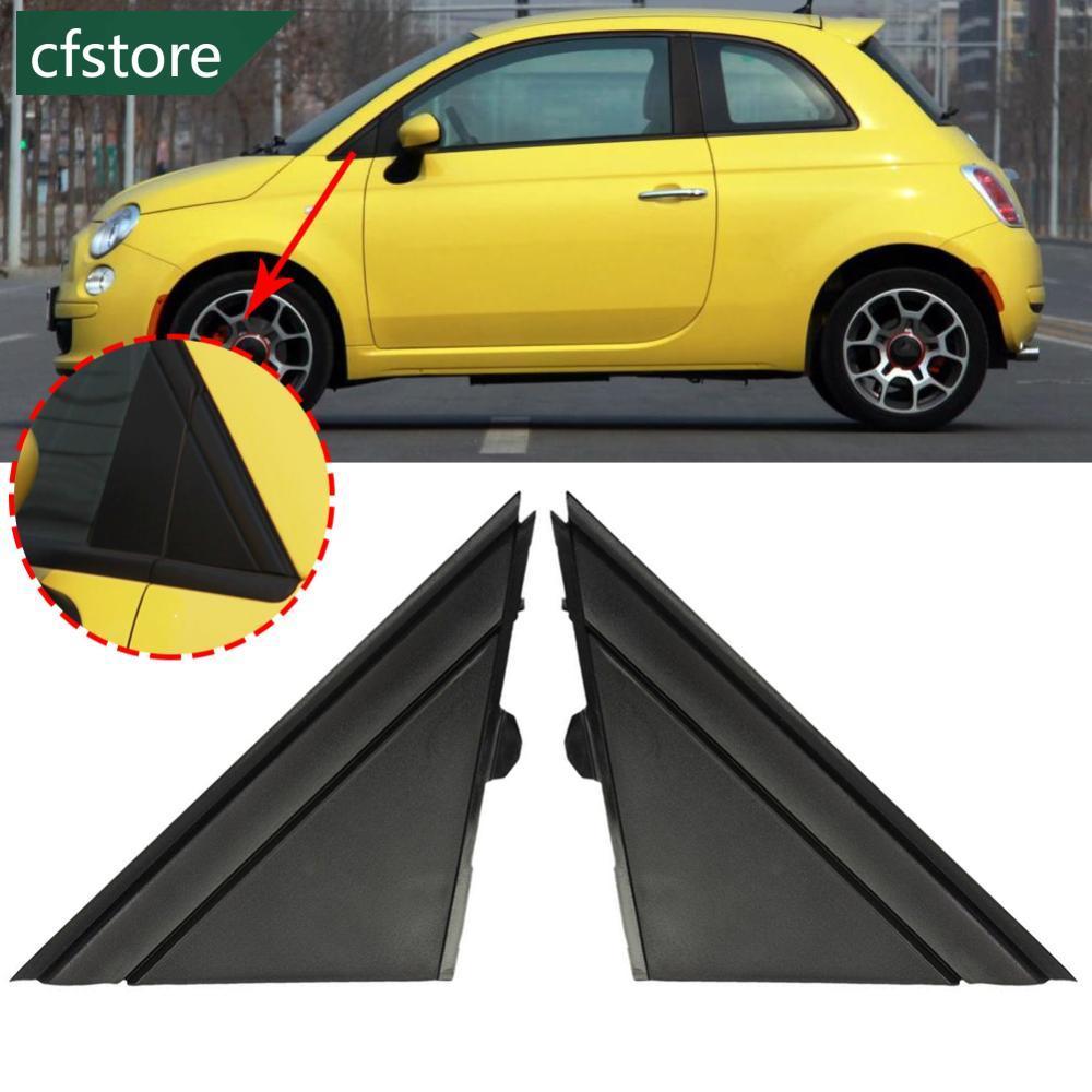 CFSTORE 1Pc Espelho Da Porta Do Carro Placa Triangular Bandeira Capa Janela Dianteira A-Pilar Triângulo Para FIAT 500 20