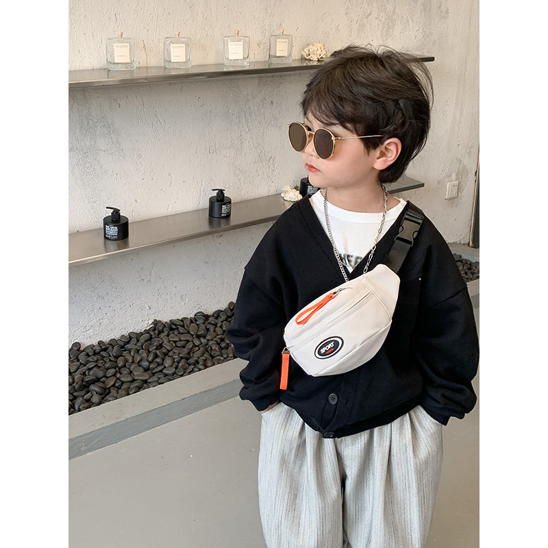 Crianças saco de peito na moda meninos bonito saco de cintura novo estilo bebê Diagonal saco moda bonito meninas Outing