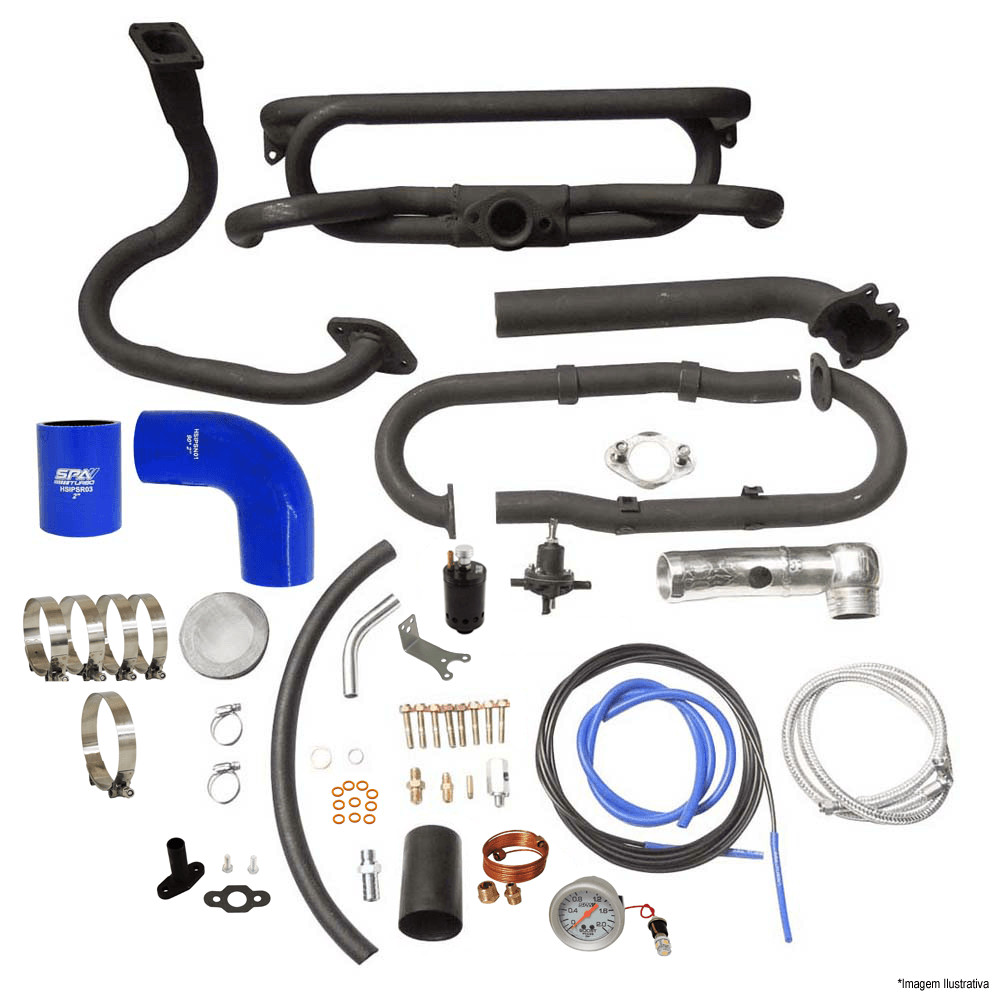 Kit Turbo VW Fusca carburação simples/injeção de kombi para turbos padrão T2 - SEM TURBINA