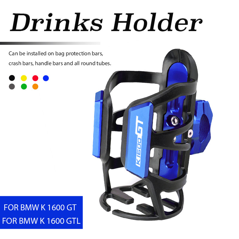 Para BMW K1600GT K 1600 GT K1600GTL GTL Motocicleta CNC Bebida Garrafa De Água Gaiola Suporte Copo
