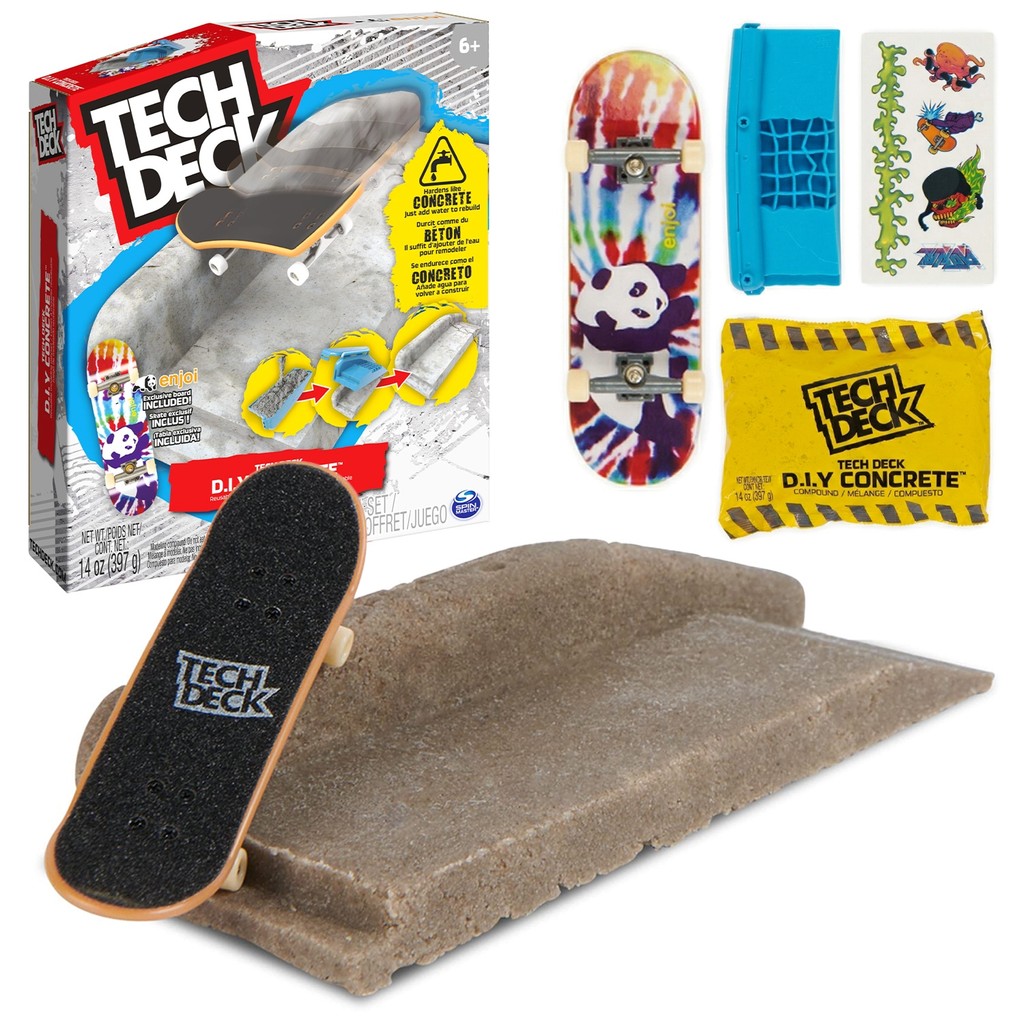 Tech Deck Profissional Skate Para Dedo Concrete Com Acessórios Original 96 mm - Spin Master