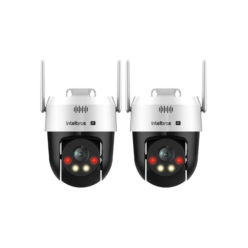 Kit 2 Câmeras IP Wi-Fi Intelbras VIPW 1300 MINI SD Speed Dome
