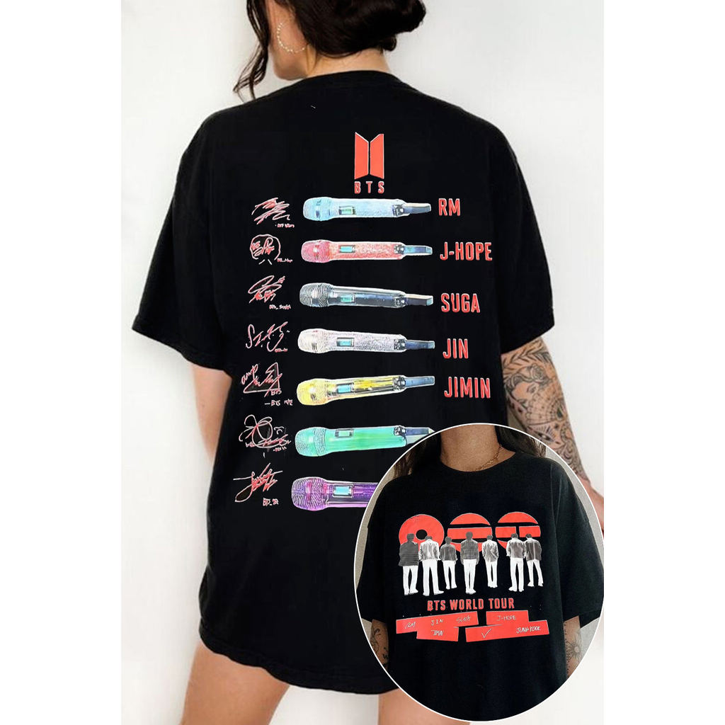 「Mina Hana」Camiseta Unissex BTS Arirang 2026 Estampa Exclusiva Confortável Estilosa Divertida Moda Casual