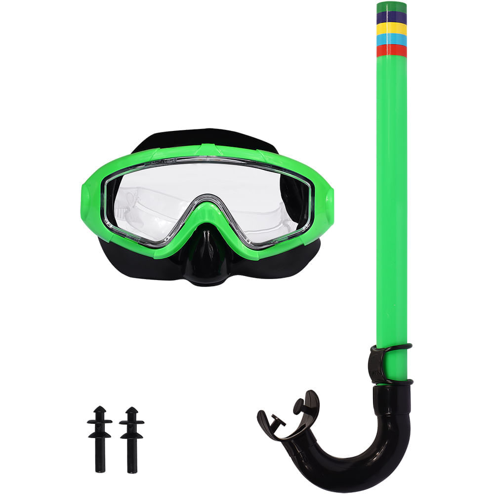Kit Snorkel Caribe com Máscara Cores Sortidas Bel · foto 2