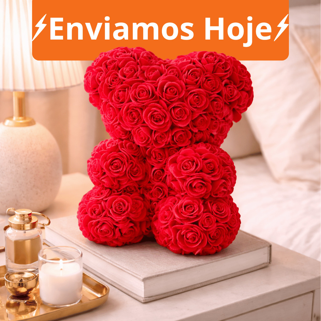 Dia Das Mães Presentes De Urso De Rosa Para Ela , Flor De 10 Polegadas Namorada Mães, Presente Romântico Aniversário